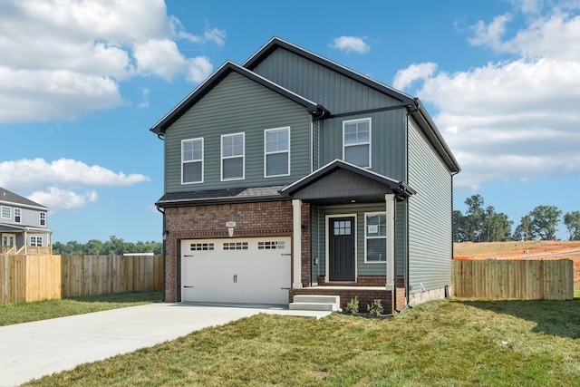 145 Irish Hls, Clarksville, TN 37042 - view of front of home with driveway, a garage, and brick siding