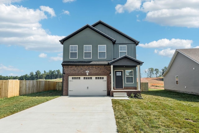 145 Irish Hls, Clarksville, TN 37042 - view of front facade featuring brick siding, concrete driveway, and an attached garage