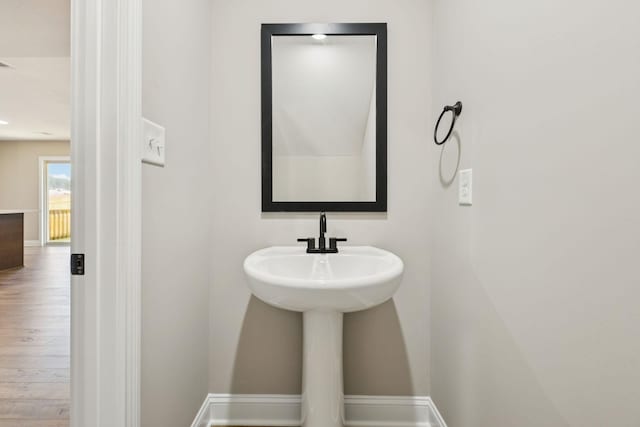 145 Irish Hls, Clarksville, TN 37042 - bathroom with wood finished floors and baseboards