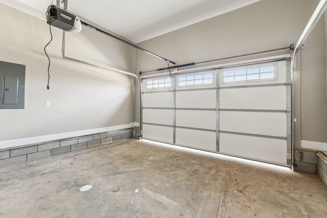 148 Irish Hls, Clarksville, TN 37042 - garage with a garage door opener and electric panel