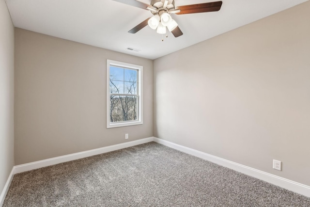 148 Irish Hls, Clarksville, TN 37042 - carpeted spare room featuring baseboards and a ceiling fan