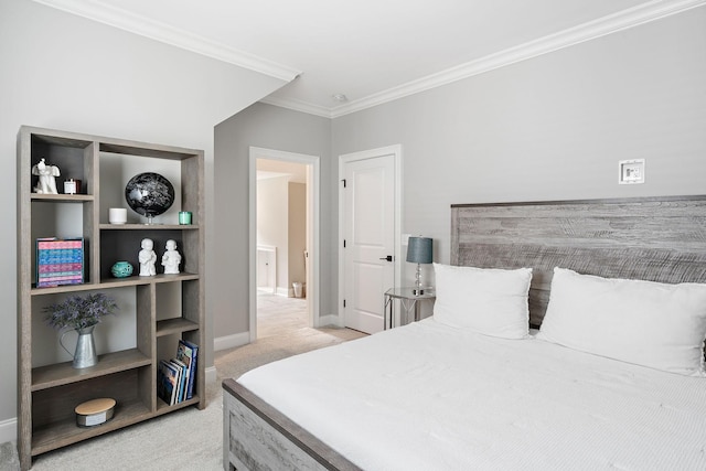 4220 Kirtland Rd, Nashville, TN 37215 - bedroom with light colored carpet and crown molding