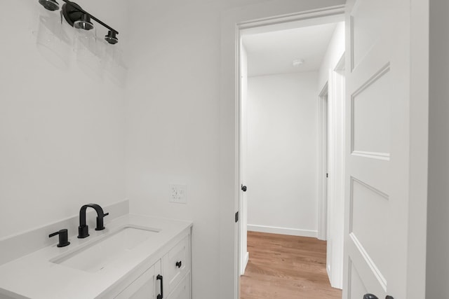 306 Forrest St, Watertown, TN 37184 - bathroom with wood finished floors and vanity