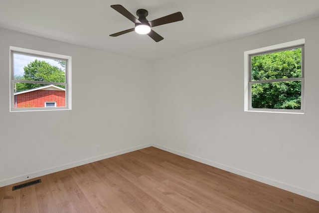 306 Forrest St, Watertown, TN 37184 - unfurnished room featuring plenty of natural light, light wood finished floors, and ceiling fan