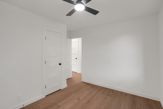 306 Forrest St, Watertown, TN 37184 - spare room featuring ceiling fan and light wood-type flooring