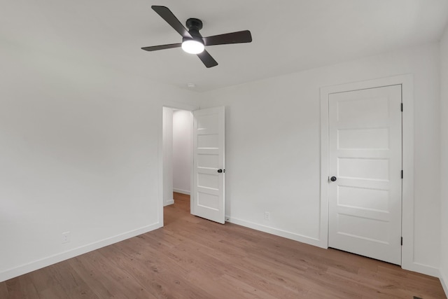 306 Forrest St, Watertown, TN 37184 - unfurnished bedroom featuring light wood-style flooring and ceiling fan