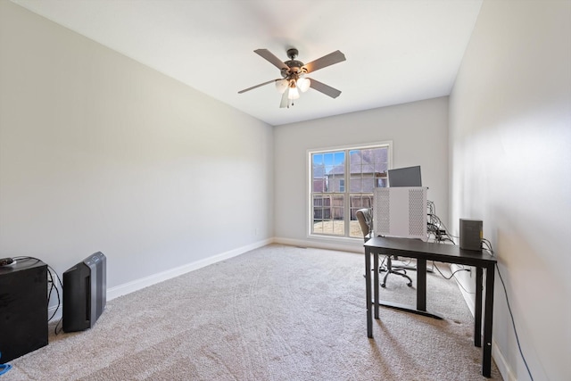 312 Retriever Ct, Clarksville, TN 37043 - office space featuring carpet floors and a ceiling fan