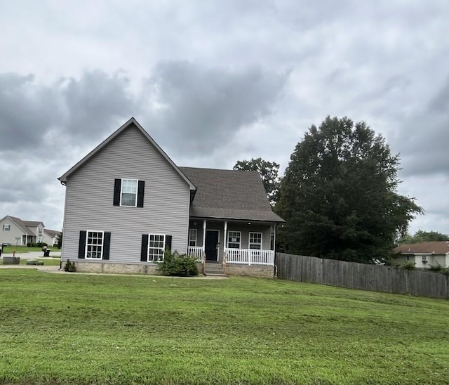 3421 Foxrun Ln, Clarksville, TN 37042 - view of front of property with a porch and a shingled roof