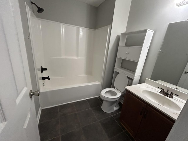 3421 Foxrun Ln, Clarksville, TN 37042 - bathroom with vanity, tile patterned floors, and shower / bathtub combination