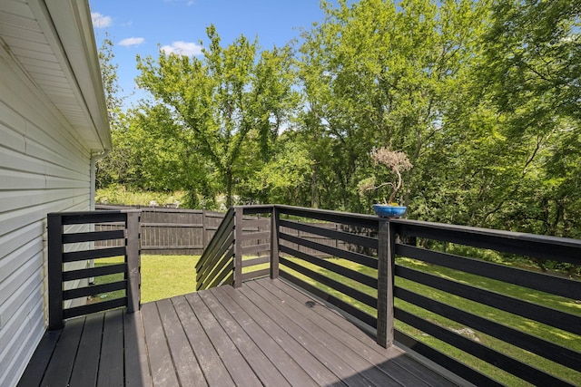 813 Lonnie St, Columbia, TN 38401 - wooden deck featuring a fenced backyard