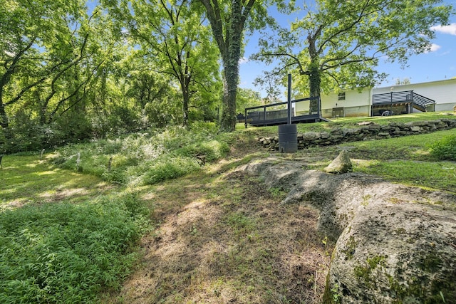 813 Lonnie St, Columbia, TN 38401 - view of yard featuring a deck