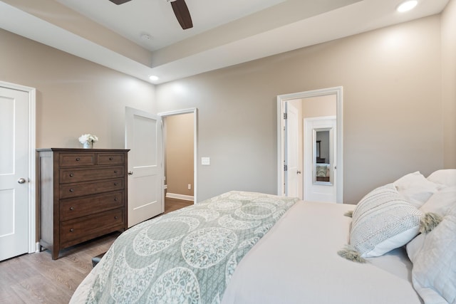 204 Locust St, Mc Ewen, TN 37101 - bedroom featuring wood finished floors, recessed lighting, and a ceiling fan