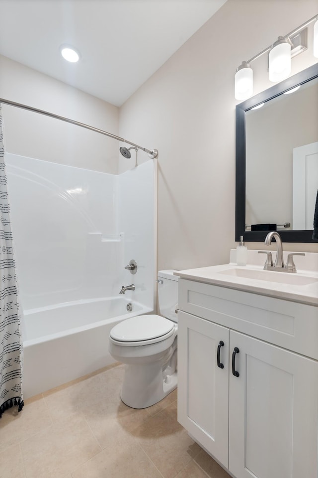 204 Locust St, Mc Ewen, TN 37101 - full bath with shower / bath combo, vanity, and tile patterned floors