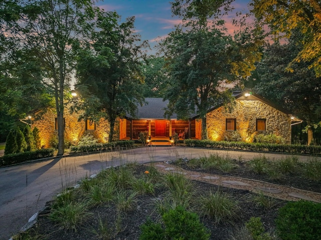 3360 Sweeney Hollow Rd, Franklin, TN 37064 - view of front facade featuring stone siding