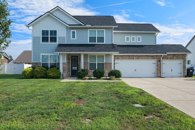 2412 Bullrush Ln, Murfreesboro, TN 37128 - craftsman house with driveway and board and batten siding