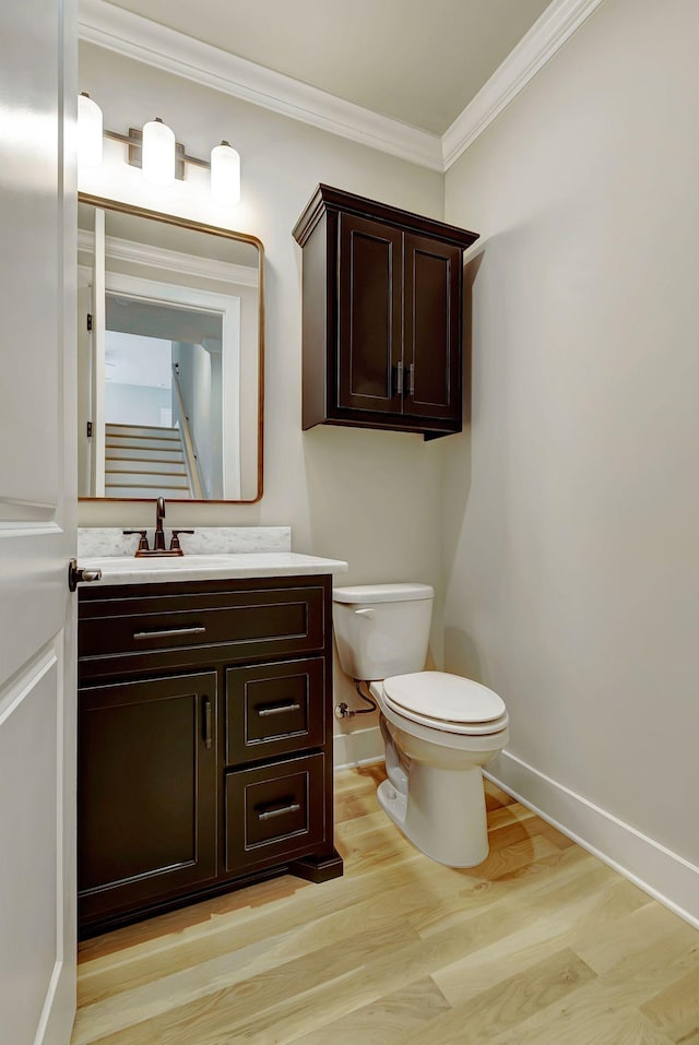 3058 Henley Way, Spring Hill, TN 37174 - bathroom with wood finished floors, vanity, and crown molding