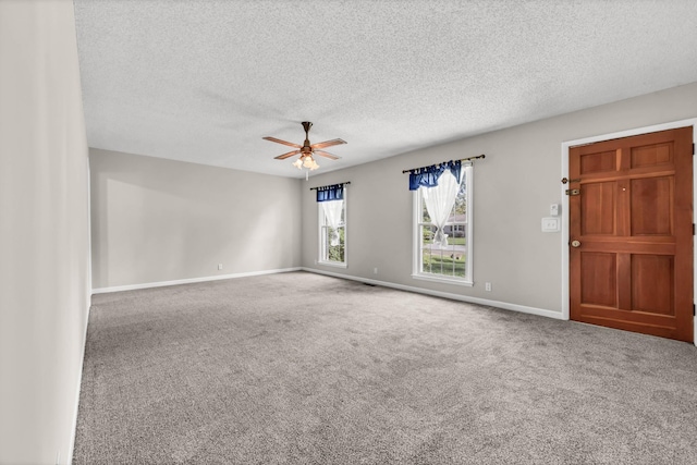 207 Short St, Clarksville, TN 37042 - carpeted spare room with ceiling fan and a textured ceiling