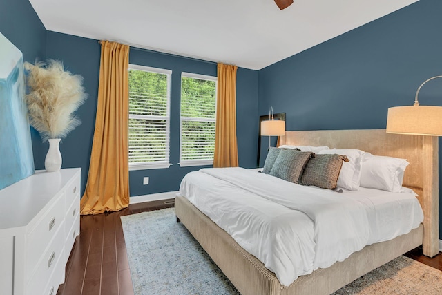 412 Warren Hill Dr, Mount Juliet, TN 37122 - bedroom with dark wood-style flooring and baseboards