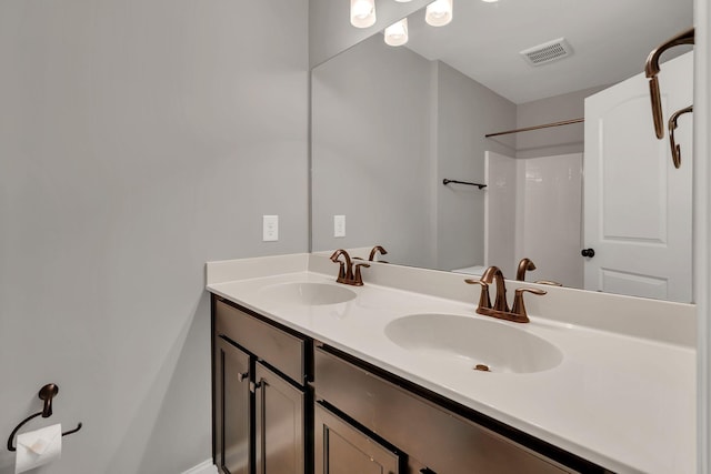 412 Warren Hill Dr, Mount Juliet, TN 37122 - full bathroom featuring double vanity and a shower