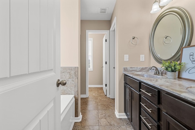 3754 Gray Fox Dr, Clarksville, TN 37040 - full bathroom featuring vanity and a tub
