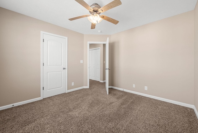 3754 Gray Fox Dr, Clarksville, TN 37040 - unfurnished bedroom with carpet flooring and ceiling fan