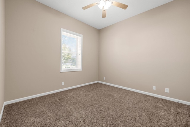 3754 Gray Fox Dr, Clarksville, TN 37040 - carpeted empty room with baseboards and a ceiling fan