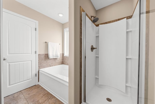 3754 Gray Fox Dr, Clarksville, TN 37040 - bathroom featuring a stall shower and a bath