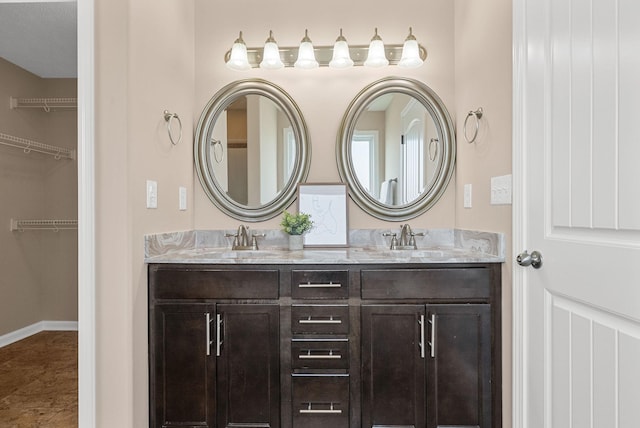 3754 Gray Fox Dr, Clarksville, TN 37040 - full bath featuring double vanity and a walk in closet