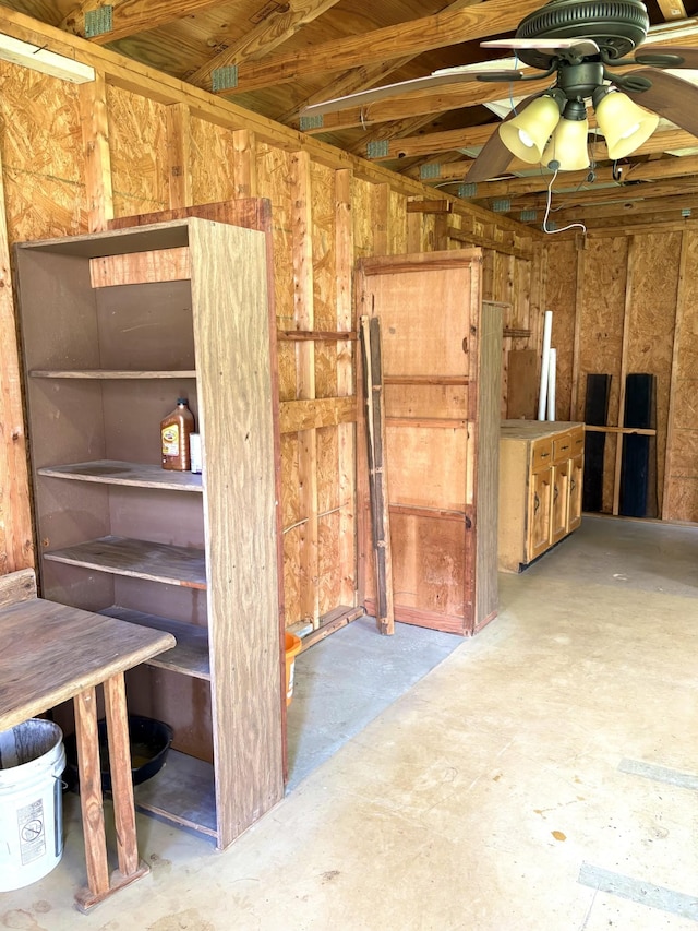 806 Sharon Cir, Lawrenceburg, TN 38464 - storage featuring a ceiling fan