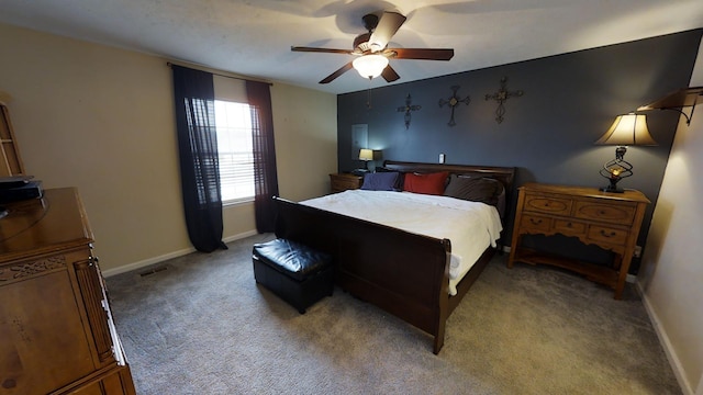 308 Eli Ct, Columbia, TN 38401 - bedroom featuring light carpet and a ceiling fan