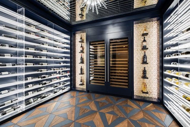 4606 Shys Hill Rd, Nashville, TN 37215 - wine room with wine cooler