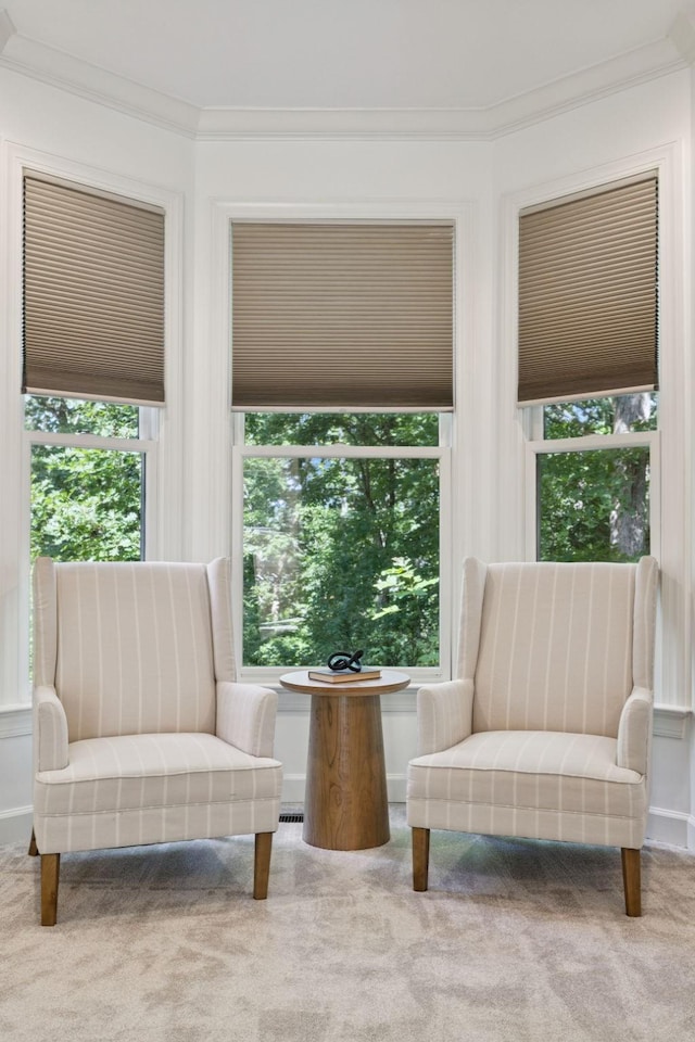 2000 Far Fara Way, Brentwood, TN 37027 - sitting room with ornamental molding and carpet flooring