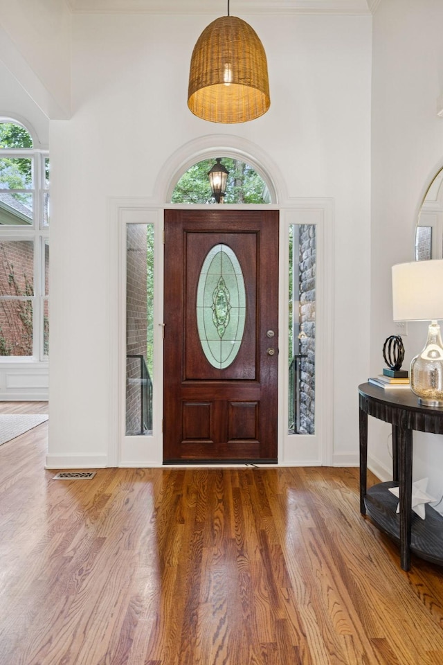 2000 Far Fara Way, Brentwood, TN 37027 - foyer entrance with plenty of natural light, wood finished floors, and a towering ceiling