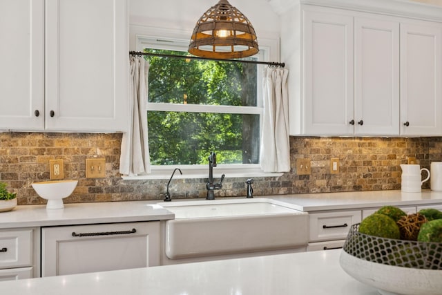 2000 Far Fara Way, Brentwood, TN 37027 - kitchen featuring white cabinets, light countertops, and backsplash
