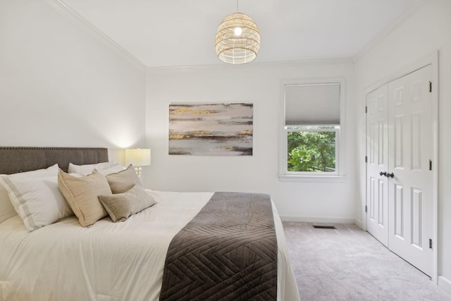 2000 Far Fara Way, Brentwood, TN 37027 - bedroom with crown molding, carpet floors, and a closet