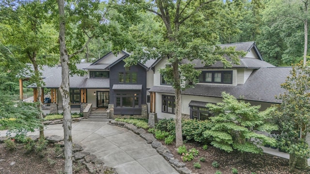 3120 Boxley View Ln, Franklin, TN 37064 - view of front of property featuring a porch, a shingled roof, and stone siding