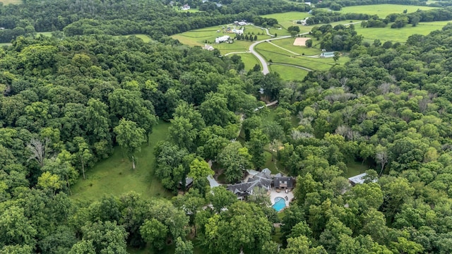 3120 Boxley View Ln, Franklin, TN 37064 - aerial view of property and surrounding area with a forest