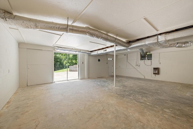 3000 Preston Bagwell Rd, Clarksville, TN 37043 - garage featuring heating unit and concrete block wall