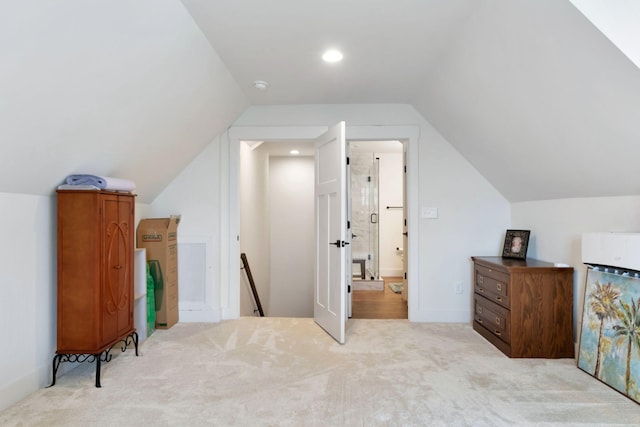 332 Country Club Rd, Winchester, TN 37398 - additional living space with carpet floors and vaulted ceiling