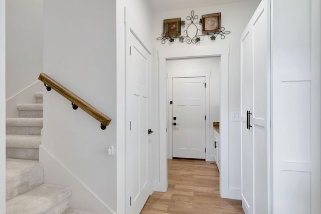 332 Country Club Rd, Winchester, TN 37398 - staircase with wood finished floors