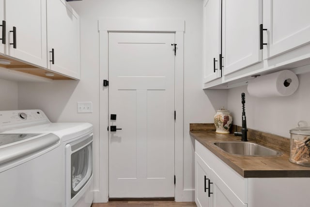 332 Country Club Rd, Winchester, TN 37398 - laundry area with washer and clothes dryer and cabinet space