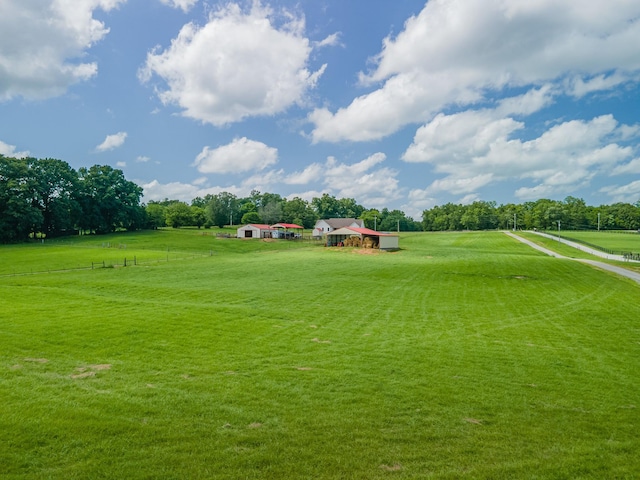 5247 Flat Creek Rd, Spring Hill, TN 37174 - view of green lawn with a view of countryside and view of wooded area