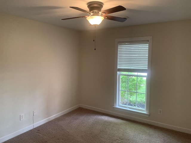 401 Ravencliff Ct, Smyrna, TN 37167 - carpeted spare room featuring baseboards and a ceiling fan