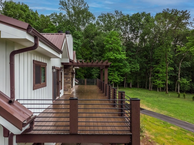 1224 Hangar Dr, Springfield, TN 37172 - wooden terrace featuring a yard