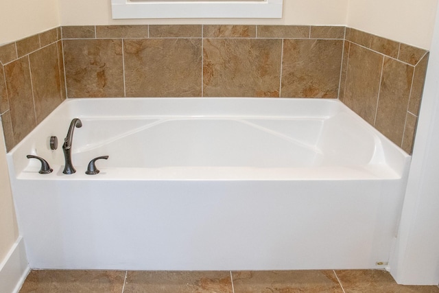 1224 Hangar Dr, Springfield, TN 37172 - bathroom with a garden tub and tile patterned floors