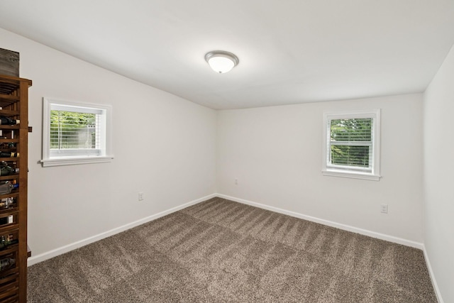 819 Woodside St, Columbia, TN 38401 - carpeted spare room with baseboards and lofted ceiling