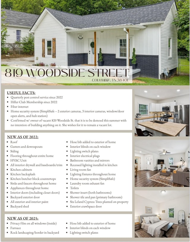 819 Woodside St, Columbia, TN 38401 - view of a document with multiple images