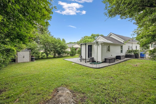 819 Woodside St, Columbia, TN 38401 - view of yard with a storage shed and a patio