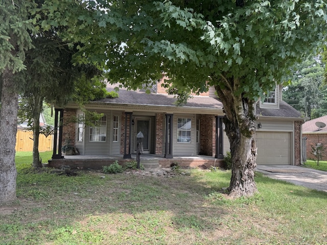 311 Park Glen Dr, Mount Juliet, TN 37122 - view of front of property featuring covered porch, brick siding, concrete driveway, a shingled roof, and a garage