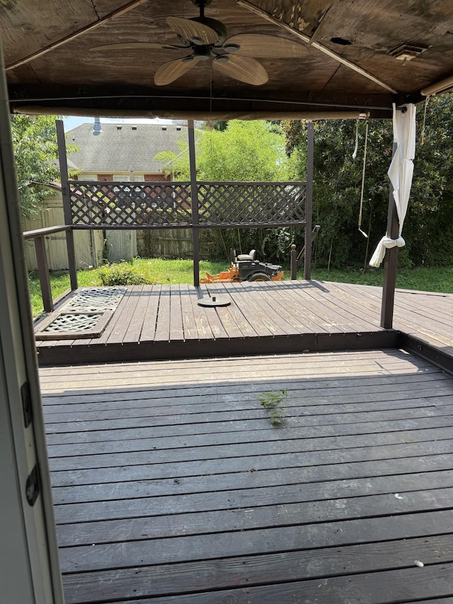 311 Park Glen Dr, Mount Juliet, TN 37122 - wooden terrace with ceiling fan